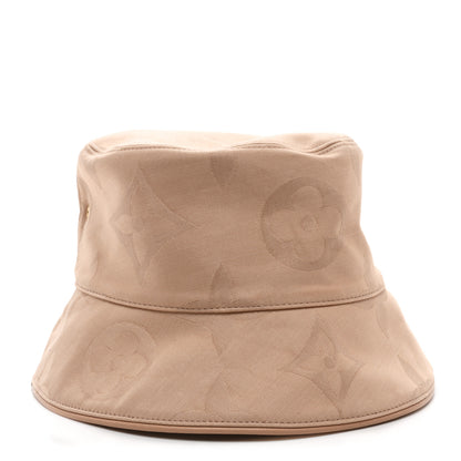 Louis Vuitton Cotton Monogram Flower Tile Reversible Bucket Hat M Beige 8 of 14