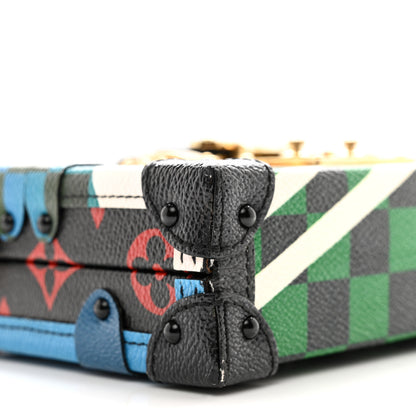 Louis Vuitton Damier Race Petite Malle Blue Vert 8 of 16