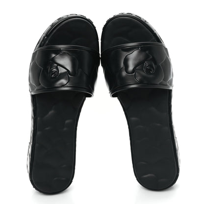 Valentino Garavani Rubber Atelier 03 Rose Edition 25/40mm Platform Slide Sandals 40 Black 2 of 7