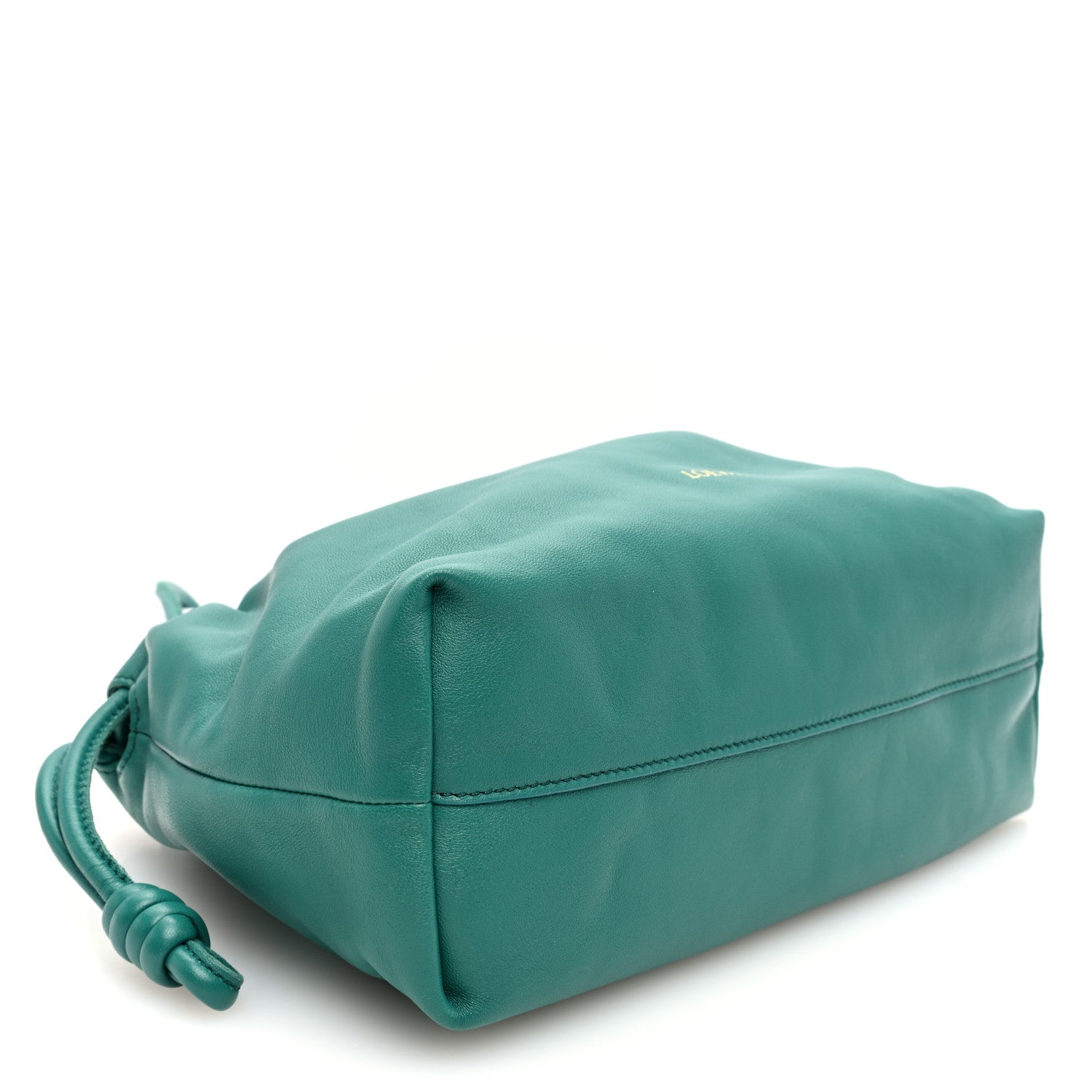 Loewe Mellow Nappa Medium Donut Chain Flamenco Knot Clutch Emerald Green 4 of 9