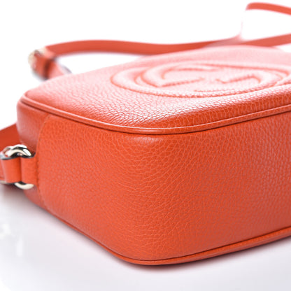 Gucci Pebbled Calfskin Small Soho Disco Bag Sun Orange 8 of 10