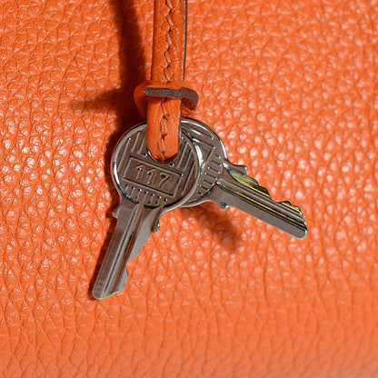 Hermes Taurillon Clemence Birkin 40 Orange 14 of 23