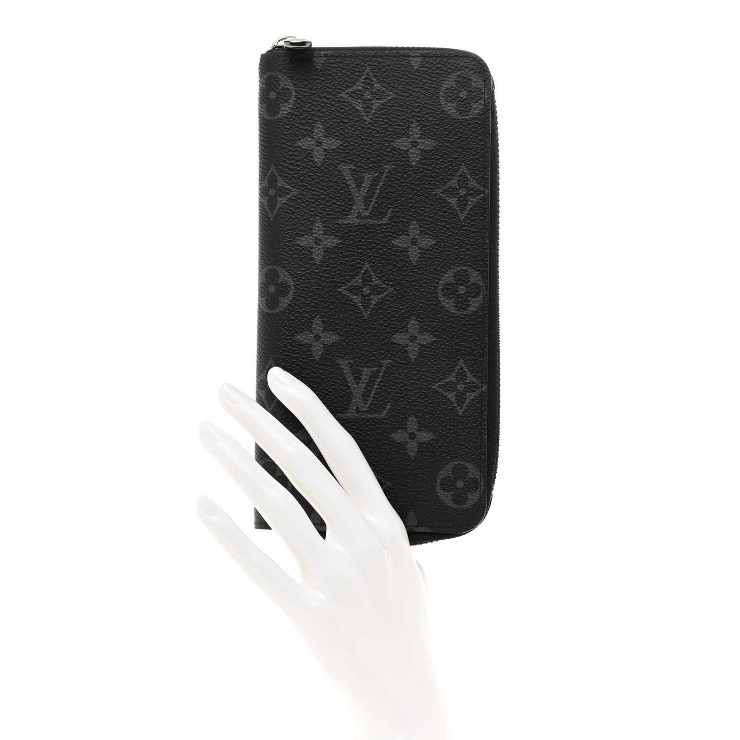 Louis Vuitton Monogram Eclipse Vertical Zippy Wallet 2 of 6