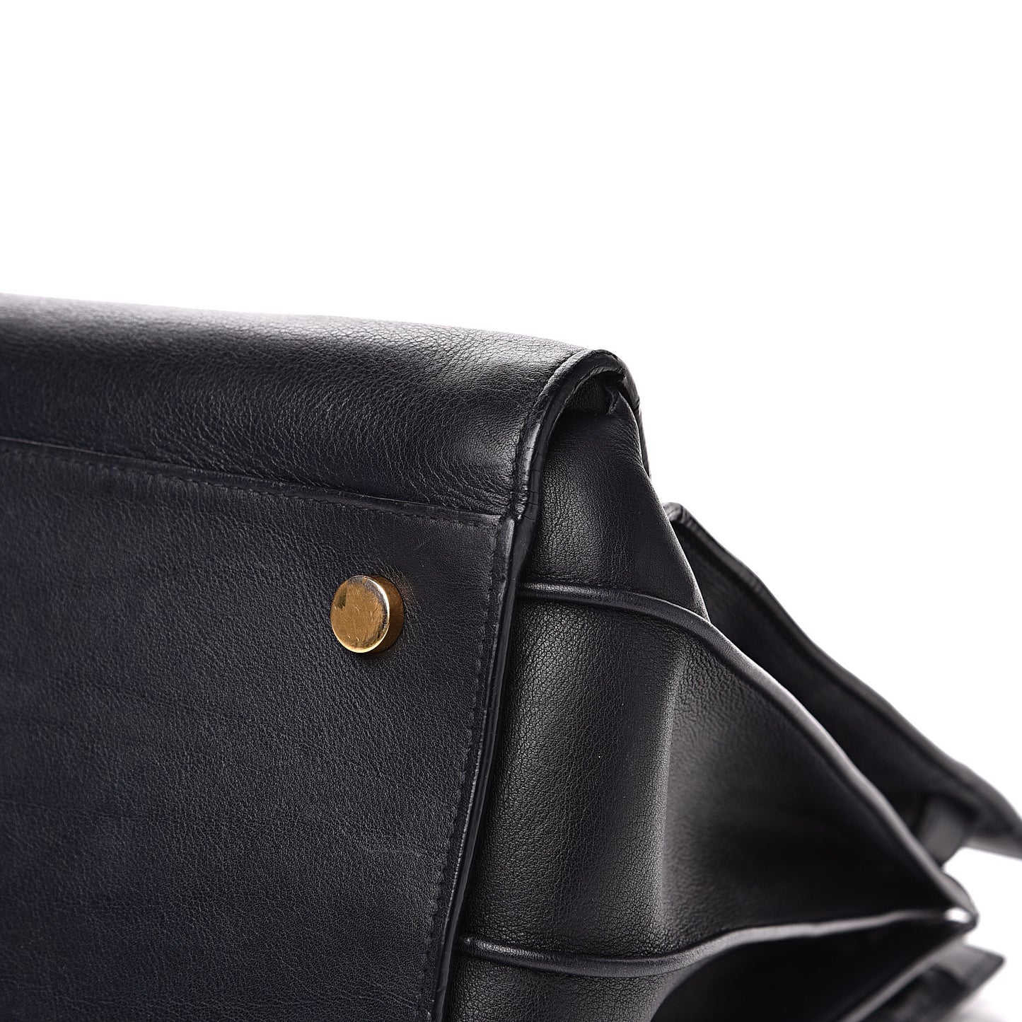Calfskin Large Sac De Jour Carryall Navy Blue