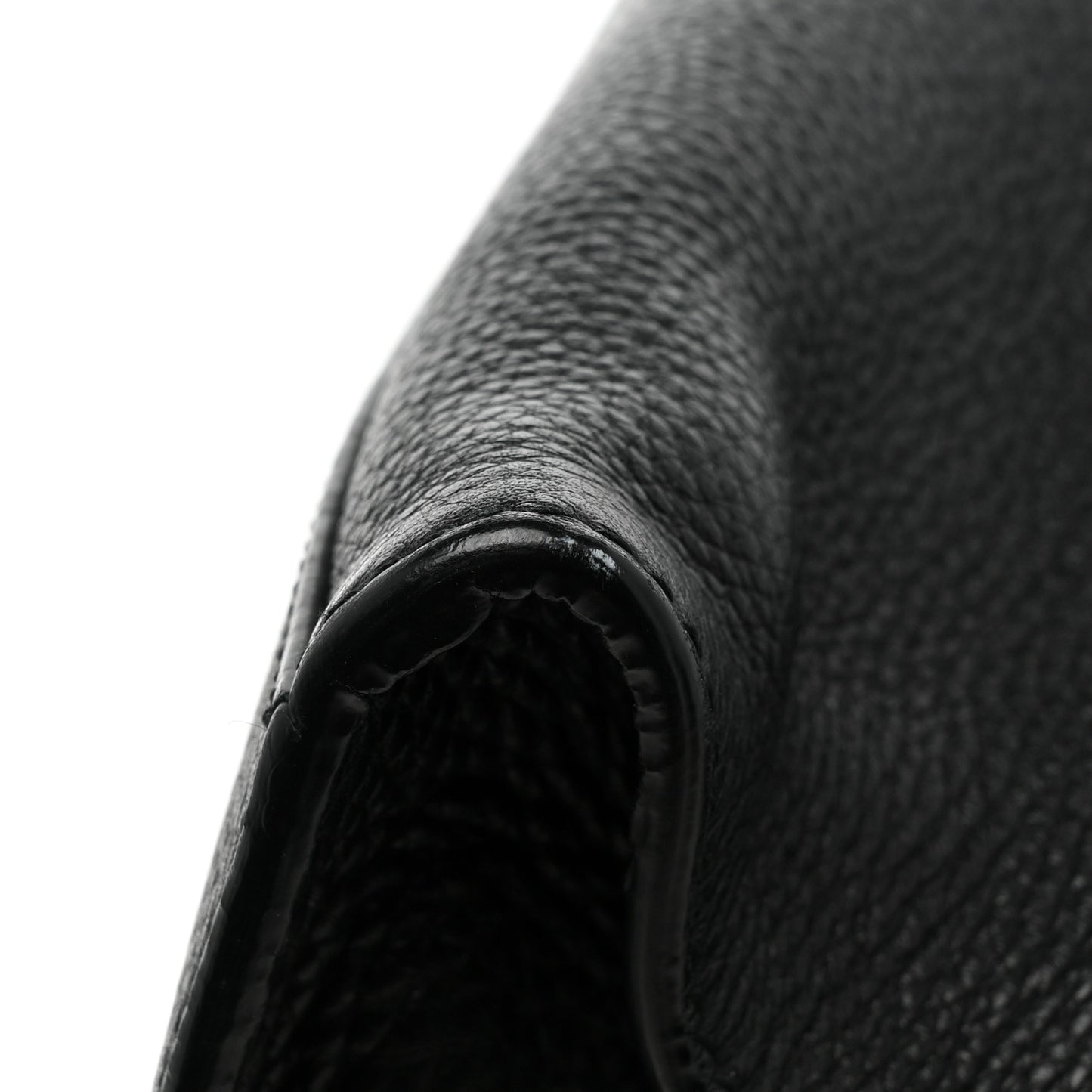 Calfskin Medium Bamboo Daily Shopper Black