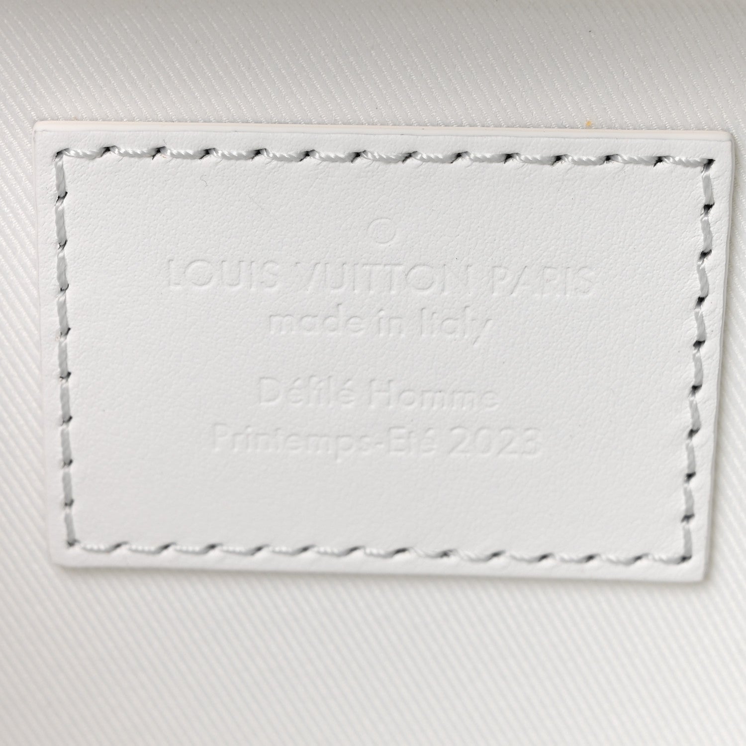 Louis Vuitton Calfskin LV Ornament Soft Trunk Optic White 6 of 9
