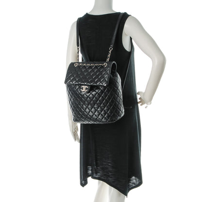 Chanel Lambskin Quilted Large Urban Spirit Backpack Black 2 of 8
