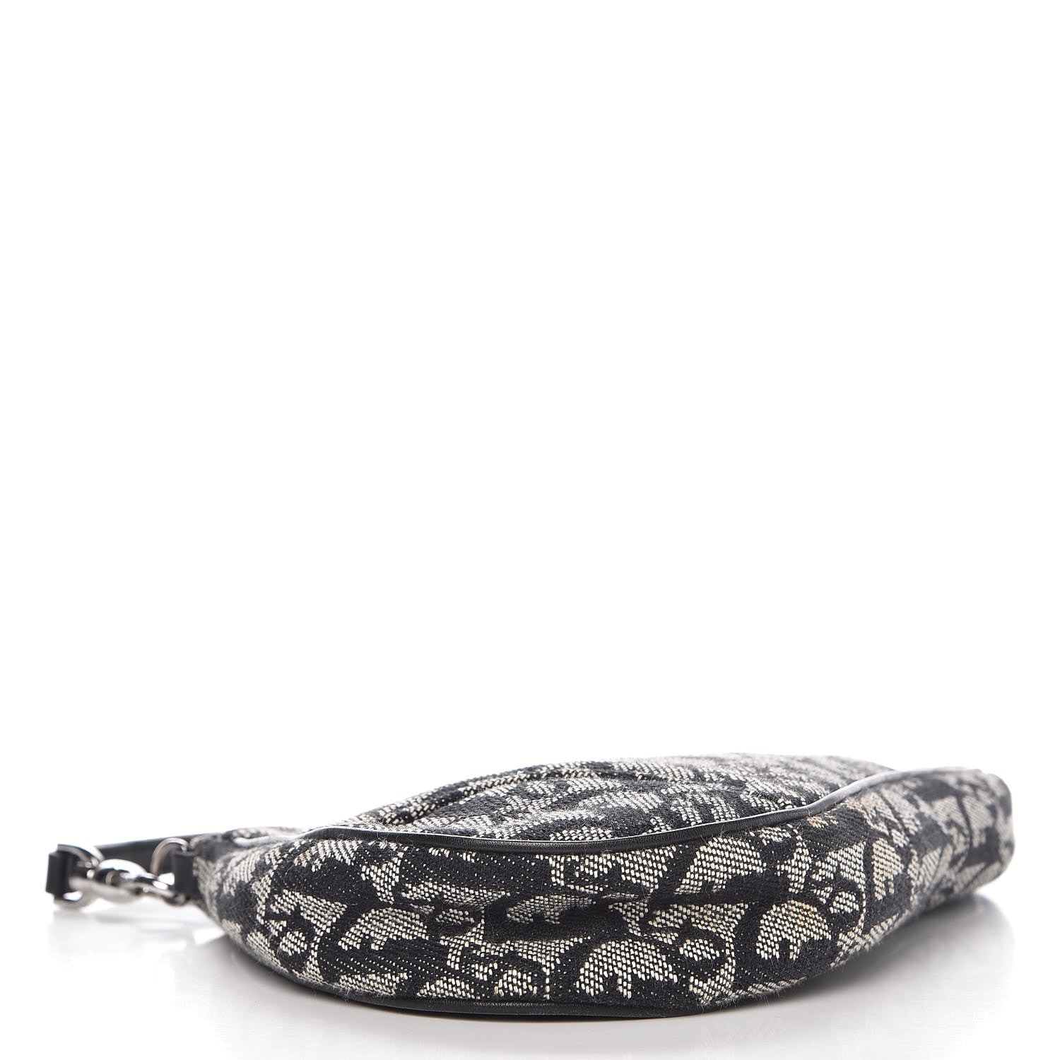 Christian Dior Monogram Mini Saddle Pochette Navy 4 of 8