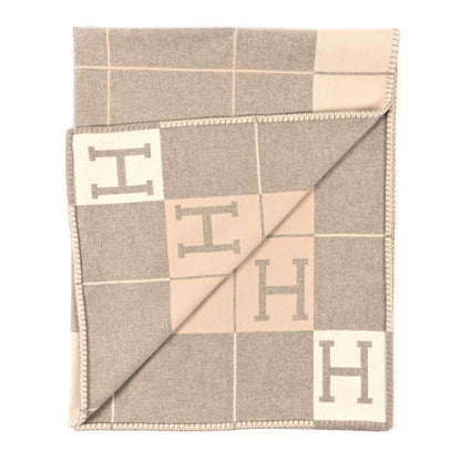 Hermes Wool Cashmere Avalon III Blanket Coco Camomille 2 of 5