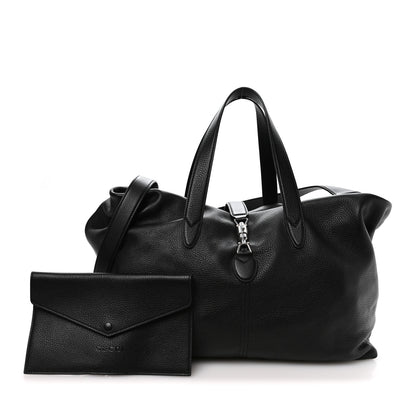 Gucci Amour Grane Calfskin Duffle Jackie 1961 Crossbody Bag Black 2 of 10