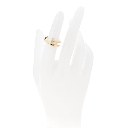 Cartier 18K Yellow Gold Diamond Juste Un Clou Ring 51 5.75 2 of 5
