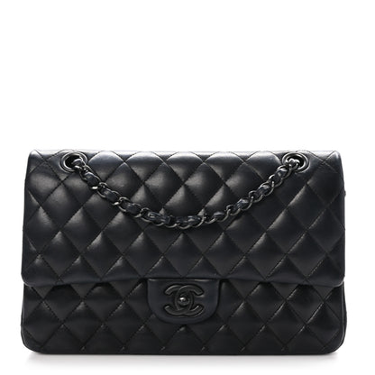 Chanel Lambskin Quilted Medium Double Flap So Black 1 of 10