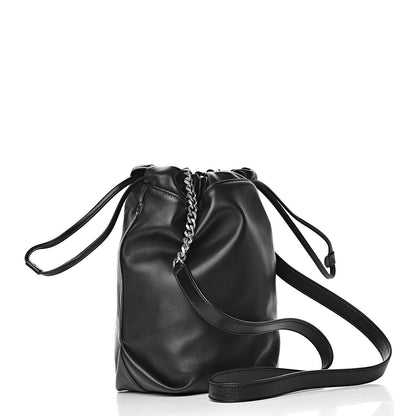 Saint Laurent Lambskin Small Teddy Bucket Bag Black 4 of 12
