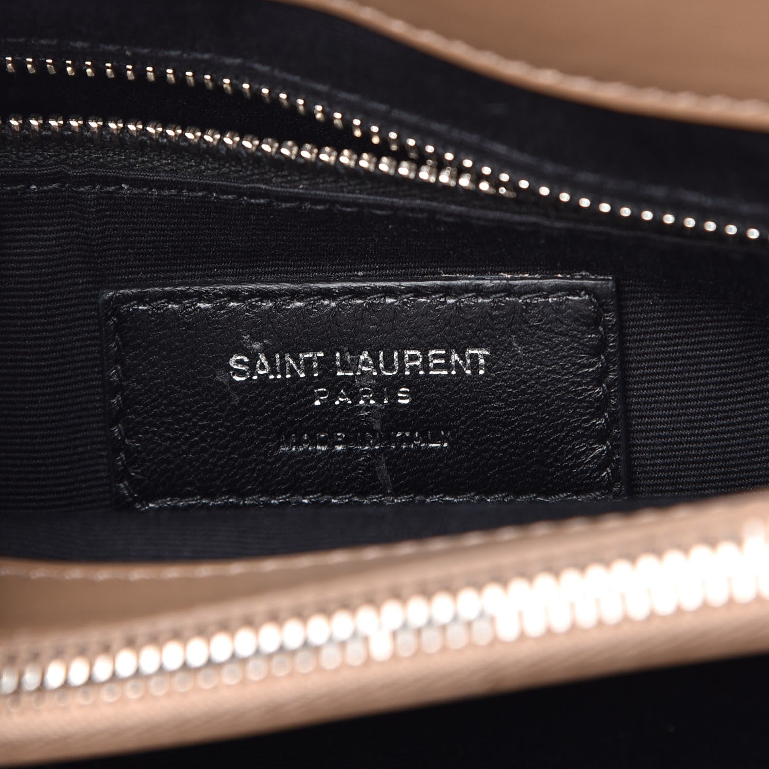 Saint Laurent Calfskin Y Quilted Monogram Medium Loulou Chain Satchel Desert Storm 6 of 7