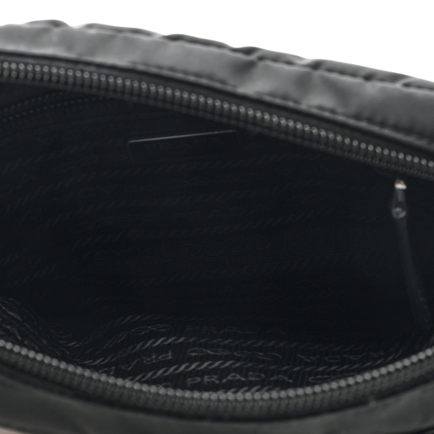 Prada Tessuto Nylon Wristlet Pouch Black 5 of 6