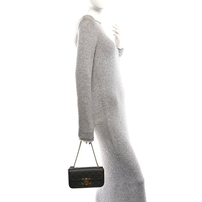 Celine Triomphe Canvas Chain Shoulder Bag Tan 2 of 9