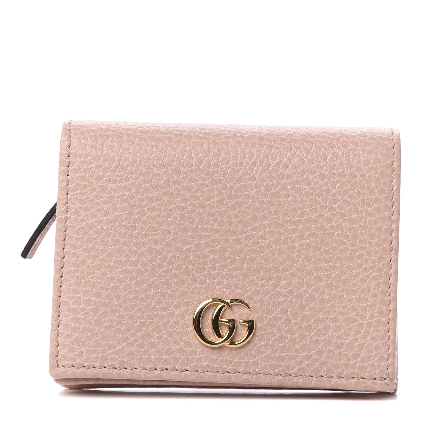 Dollar Calfskin GG Marmont Card Case Perfect Pink