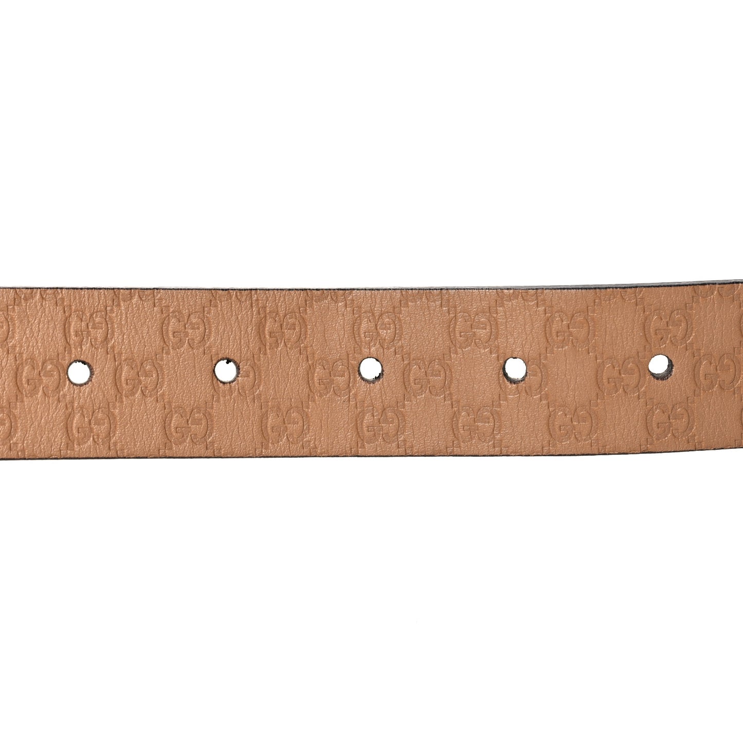 Microguccissima Calfskin Belt 75 30 Light Brown