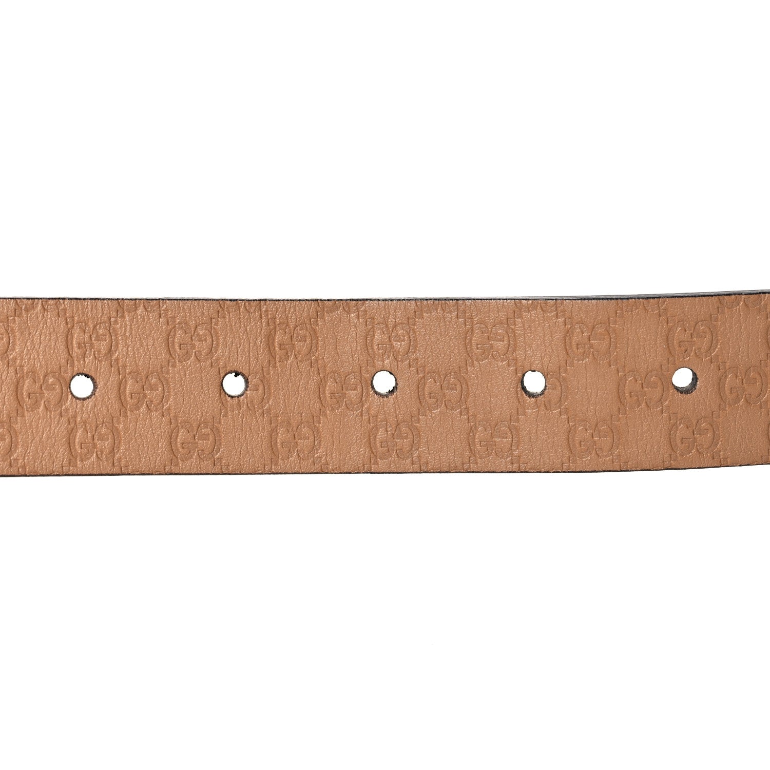 Gucci Microguccissima Calfskin Belt 75 30 Light Brown 3 of 5