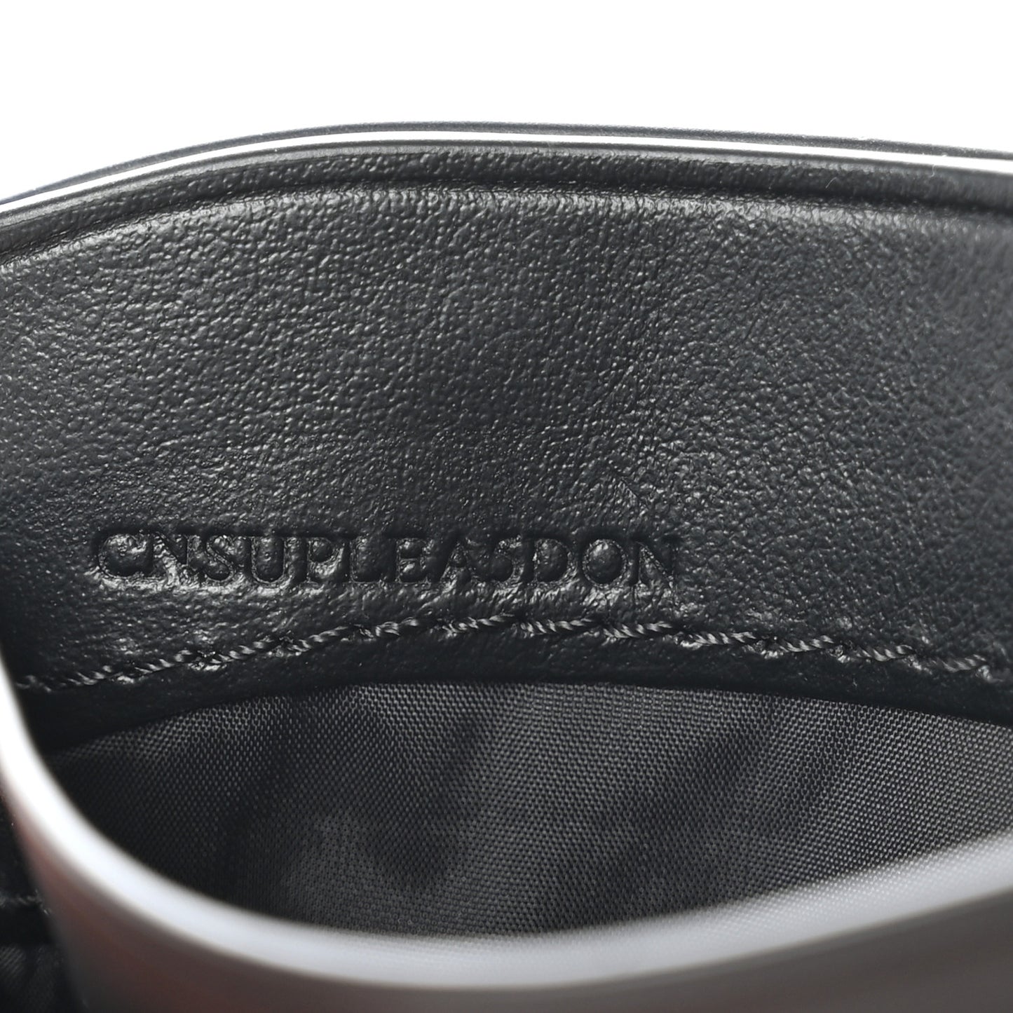 Soft Grain Calfskin Haymarket Check Izzy Card Case Black