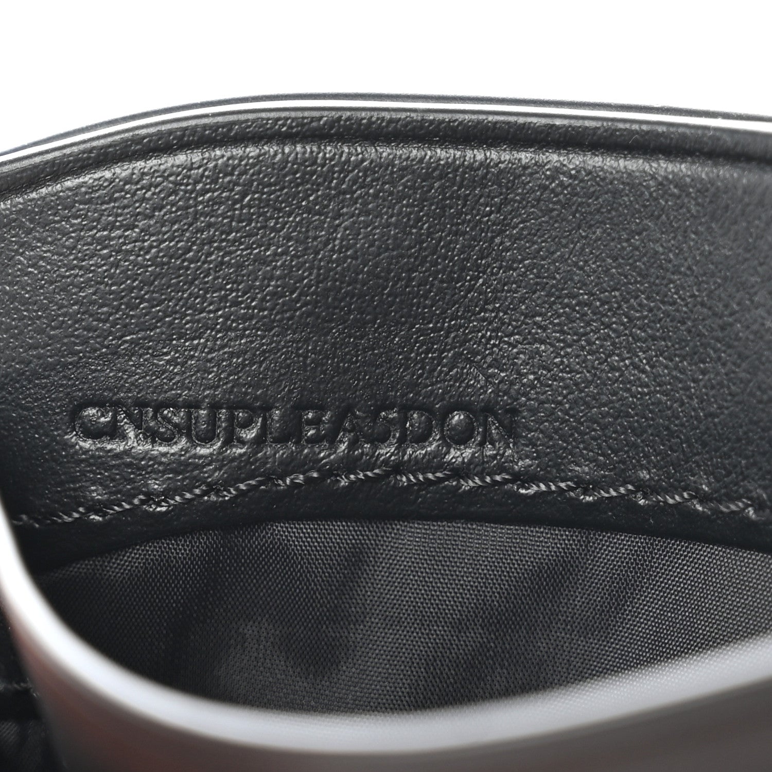 Burberry Soft Grain Calfskin Haymarket Check Izzy Card Case Black 7 of 7