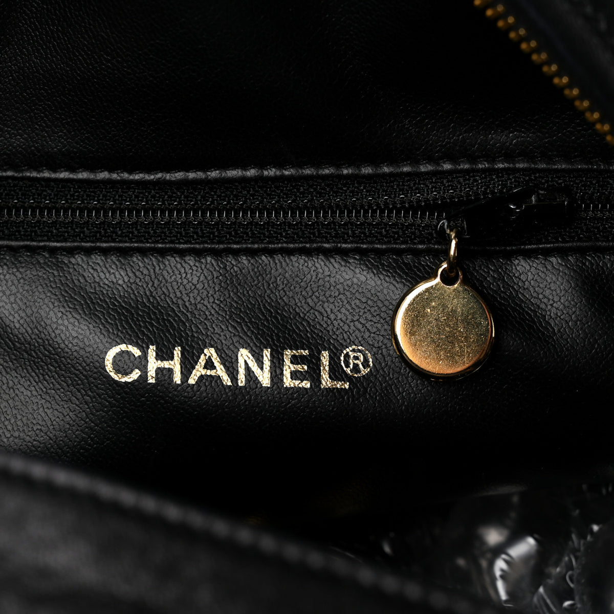 Lambskin Quilted Round Tassel Crossbody Bag Black
