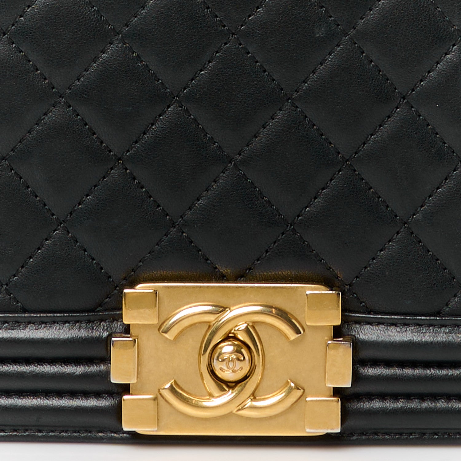 Chanel Lambskin Quilted Medium Boy Flap Black 8 of 10