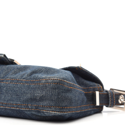 Fendi Denim Baguette Blue 7 of 12