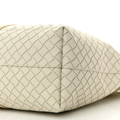 Bottega Veneta Intreccio Rubber East West Tote White 10 of 12