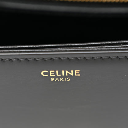 Celine Shiny Calfskin Teen Triomphe Black 6 of 15