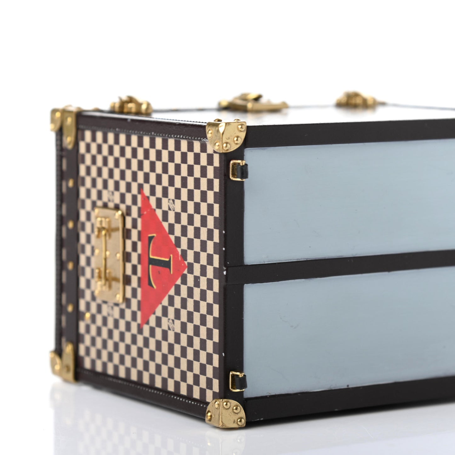 Damier 1895 Ladies Hat Trunk Mini Malle Chapeaux Jewelry Box