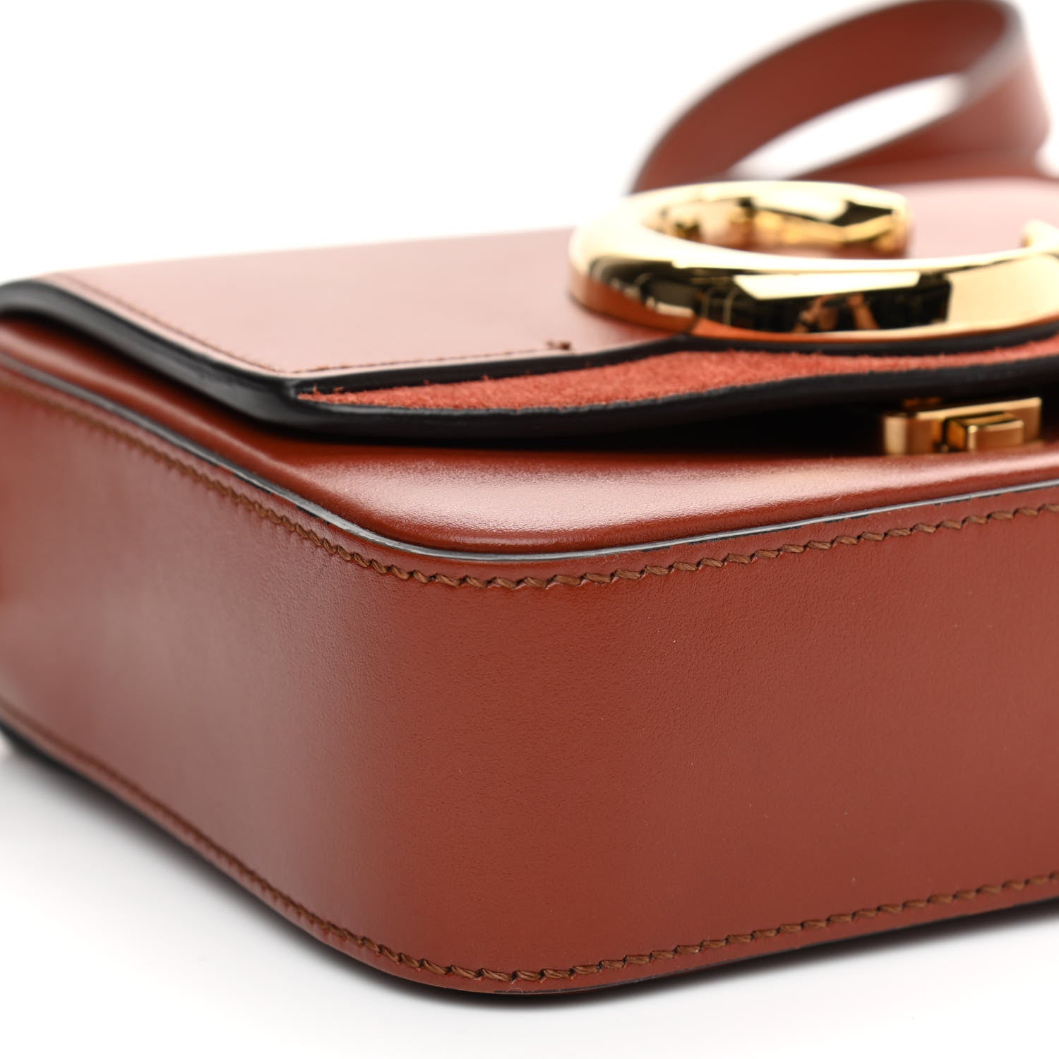 Chloe Calfskin Mini C Double Carry Sepia Brown 7 of 8