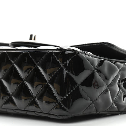 Chanel Patent Calfskin Quilted Mini Rectangular Flap Black 9 of 10