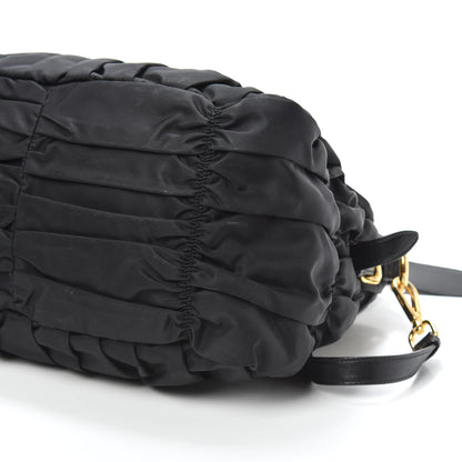 Prada Tessuto Nylon Gaufre Tote Black 9 of 9