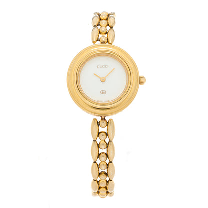 Gucci Stainless Steel 26mm Rice Link Interchangeable Bezel Quartz Watch 1 of 6