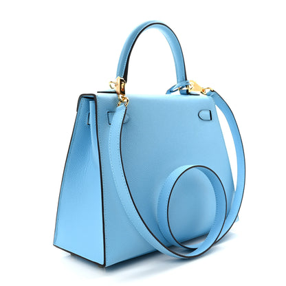 Hermes Epsom Kelly Sellier 25 Celeste 3 of 10