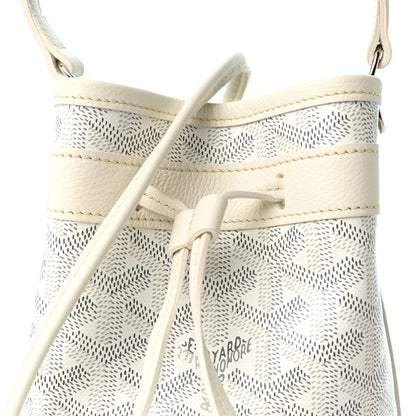 Goyard Goyardine Petit Flot Mini Bucket Bag White 7 of 9