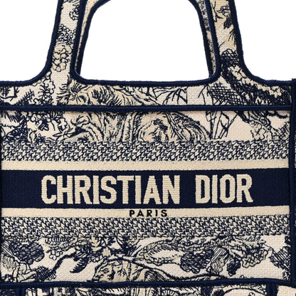Christian Dior Canvas Embroidered Mini Toile De Jouy Book Tote Blue 8 of 10