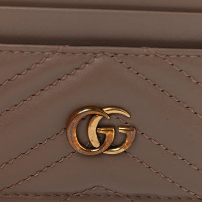 Gucci Calfskin Matelasse GG Marmont Card Holder Porcelain Rose 10 of 10