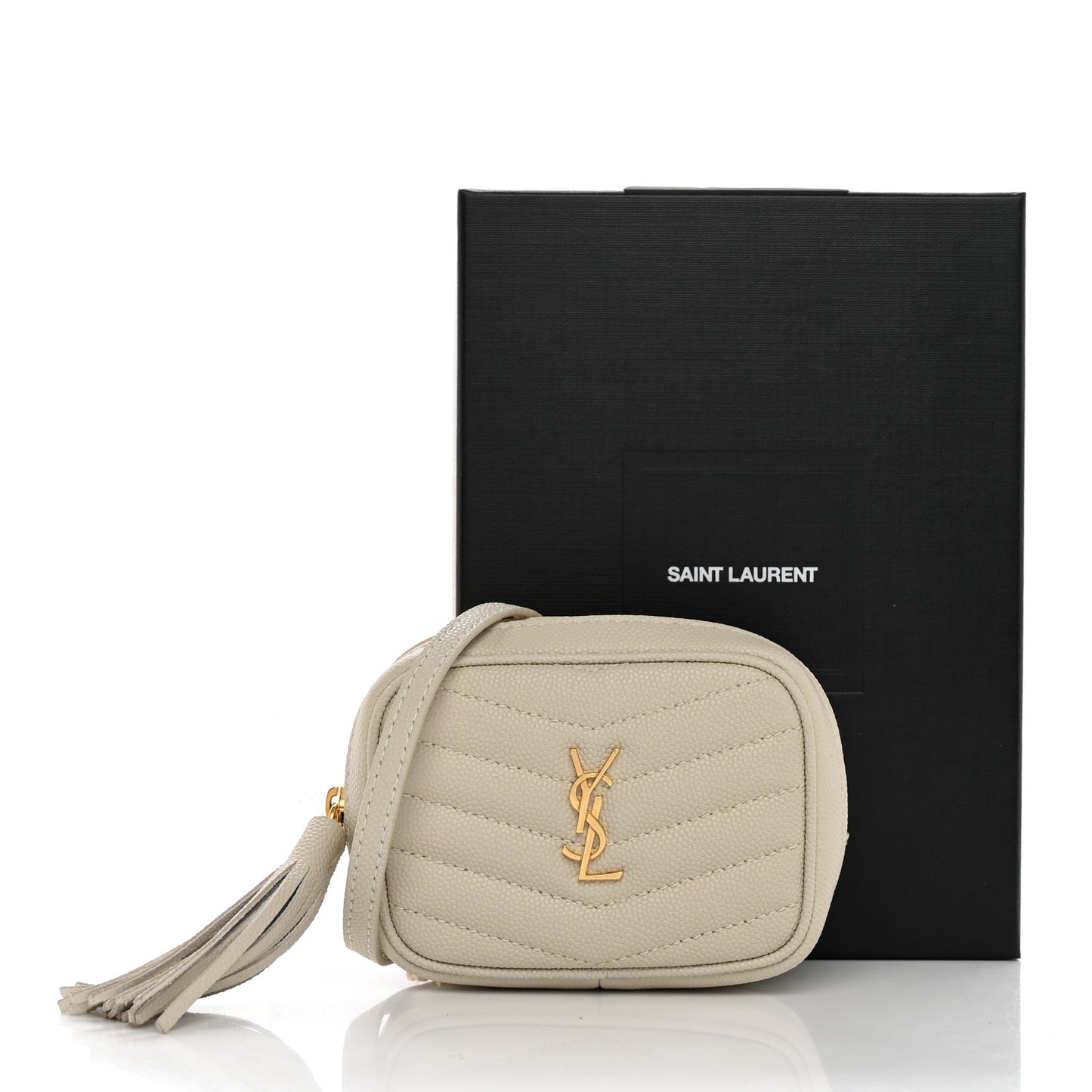 Grain De Poudre Matelasse Monogram Baby Lou Camera Bag Crema Soft
