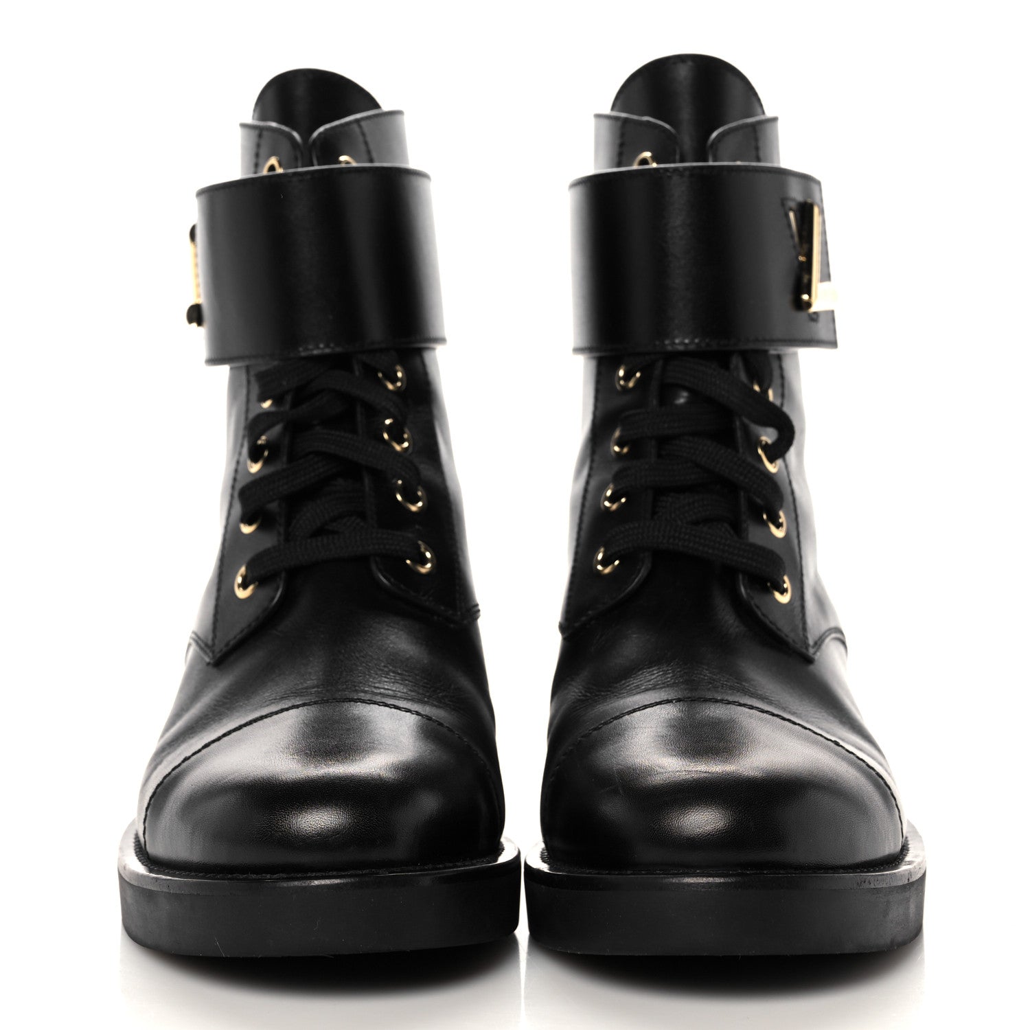 Louis Vuitton Calfskin Wonderland Ranger Boots Black 37 3 of 13