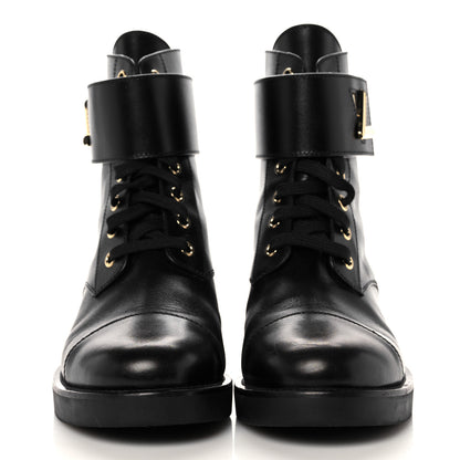 Louis Vuitton Calfskin Wonderland Ranger Boots Black 37 3 of 13