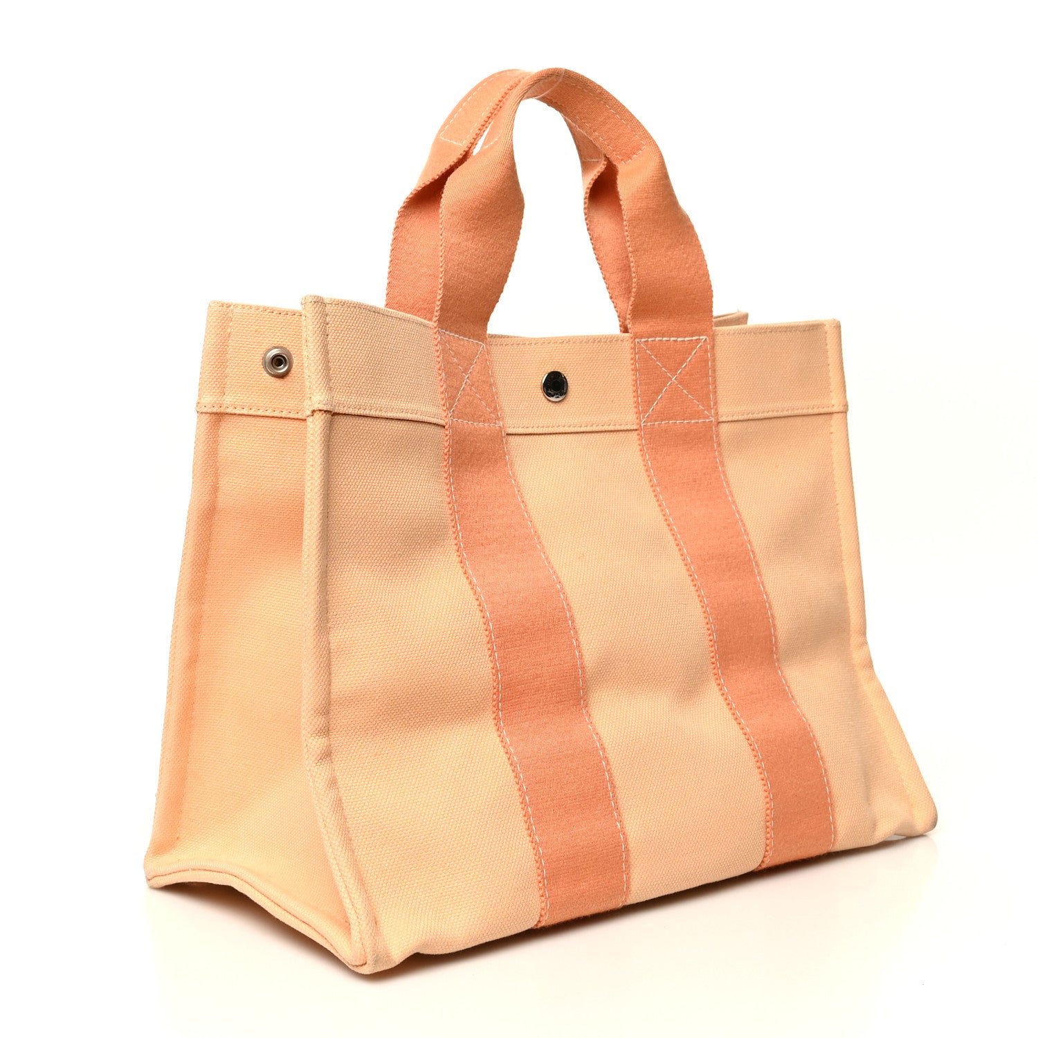 Hermes Canvas Bora Bora Tote PM Orange 4 of 9