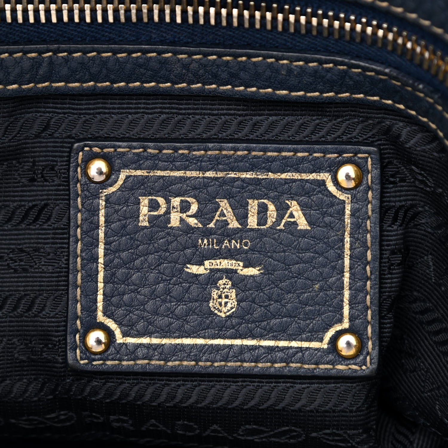 Prada Vitello Daino Hobo Bluette 6 of 16