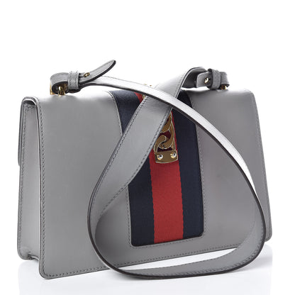 Gucci Calfskin Small Sylvie Shoulder Bag Deep Grey 4 of 30