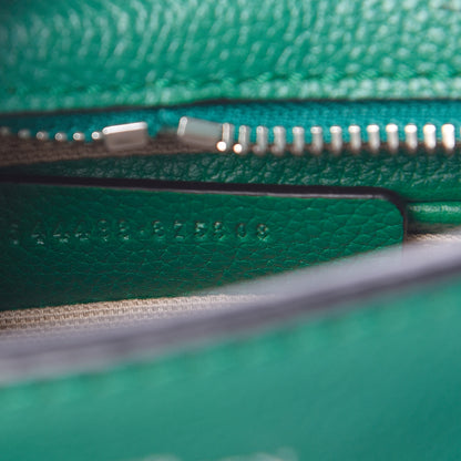 Alexander McQueen Pebbled Calfskin Mini Padlock Tote Green 9 of 12