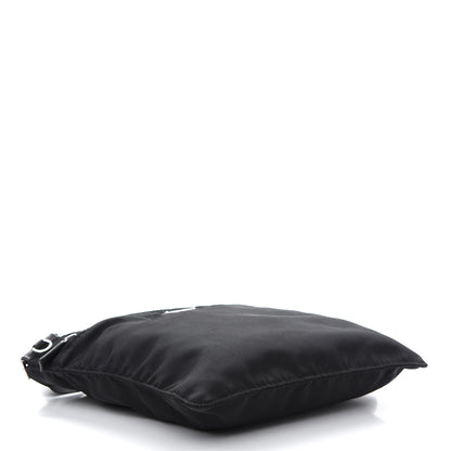 Prada Nylon Saffiano Flat Messenger Bag Black 4 of 9