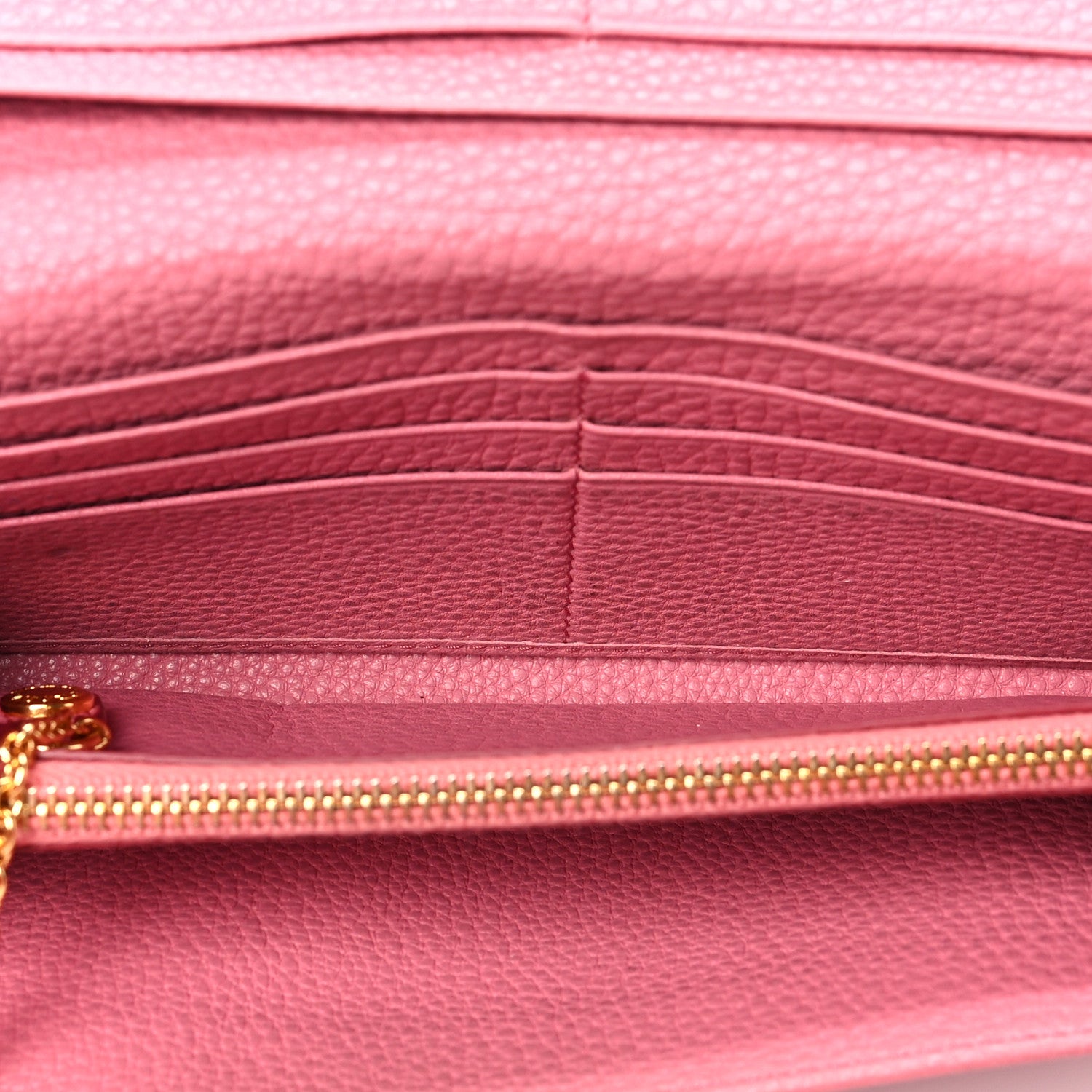 Prada Vitello Phenix Continental Flap Wallet Begonia 5 of 8