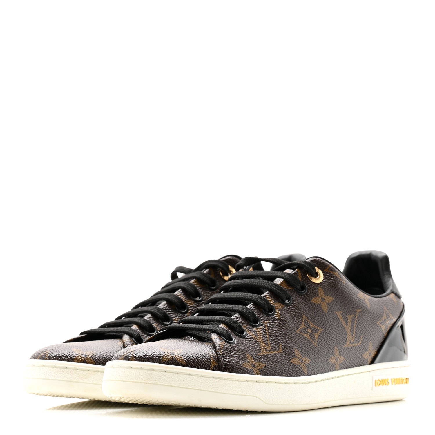 Louis Vuitton Patent Monogram Frontrow Sneakers 39 7 of 22