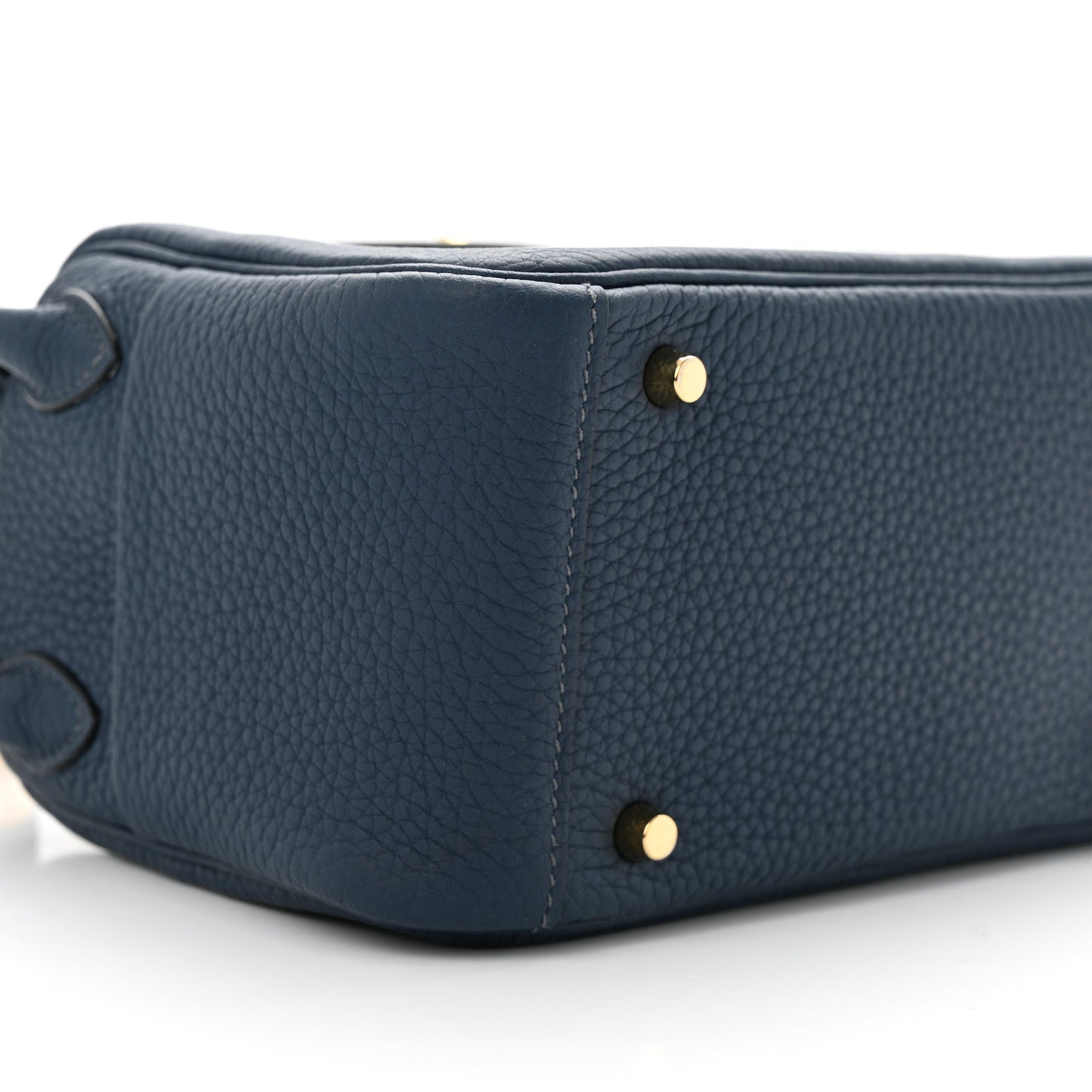 Taurillon Clemence Mini Lindy 20 Bleu Saphir
